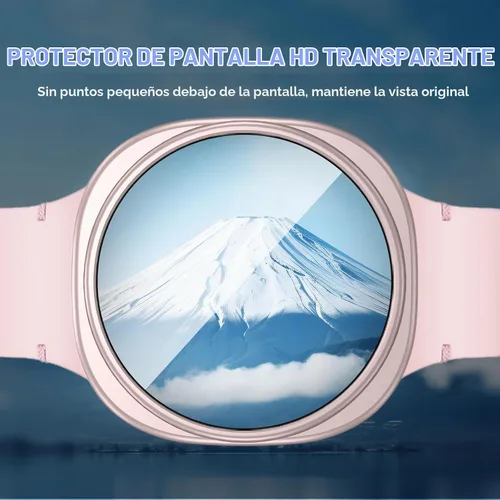 Vista 5 de Paquete de 6+6: Fundas protectoras de 40 mm para Samsung Galaxy Watch 8, cubierta protectora de policarbonato duro con película de vidrio templado