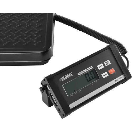 Vista 3 de Báscula de envío digital con adaptador de CA, 400 libras x 0.5 libras, 12 pulgadas de ancho x 12 pulgadas de largo