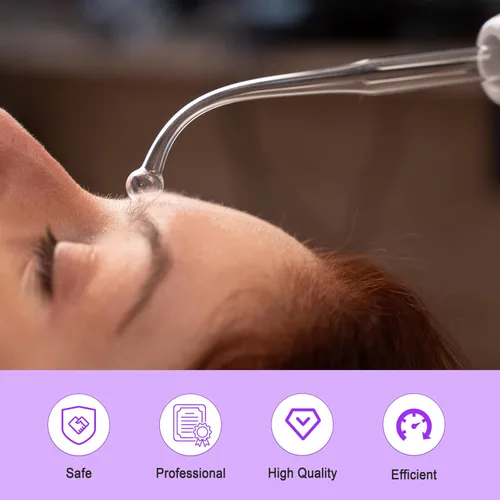 Vista 6 de Dispositivo de alta frecuencia portátil de alta frecuencia Varita Electrodo Beauty Parts ETJX006BC (punto púrpura)