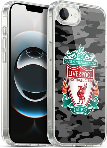 Vista 162 de Head Case Designs Funda de gel con licencia oficial del Liverpool Football Club Away Colourways Crest Camou [protección de grado militar] compatible