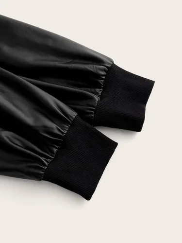Vista 4 de Verdusa Sudadera con capucha y manga larga con cremallera para mujer