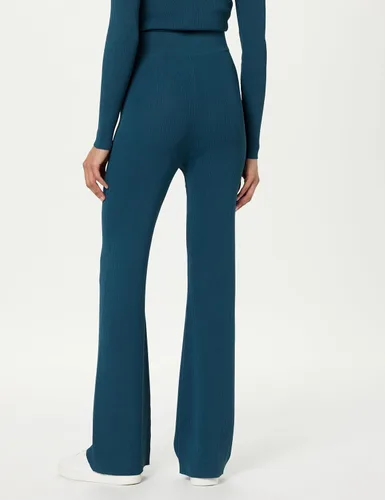 Vista 2 de The Drop Pantalón tipo suéter Ellison Rib Flare Leg para mujer