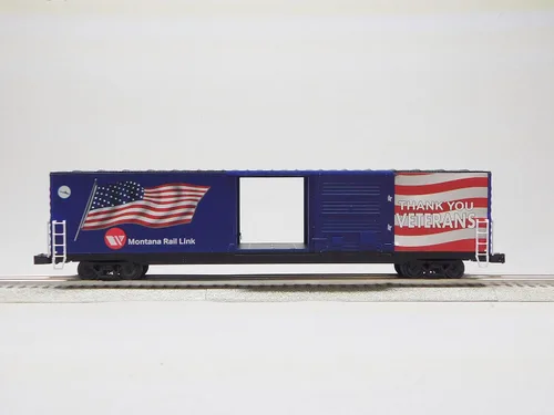 Vista 3 de LIONEL Montana Rail Link Bandera iluminada BOXCAR #4407 O Gauge