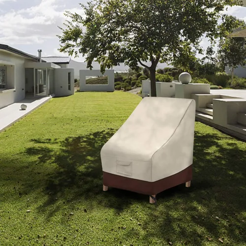Vista 7 de Vailge Funda para Silla de Patio de Alto Respaldo, Fundas para Sillas de Exterior Impermeables, Funda para Silla de Comedor de 600D, Silla de Césped