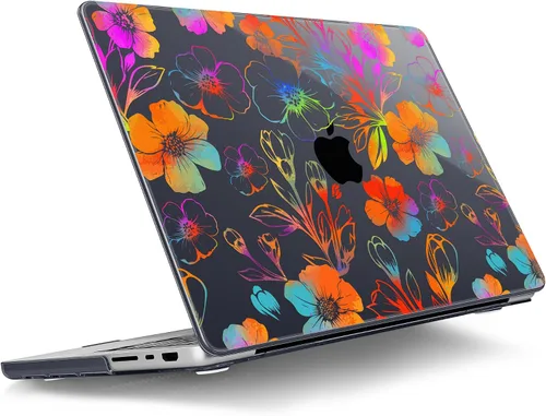 Vista 12 de Tuiklol - Funda para MacBook Pro de 14 pulgadas, versión 2026, 2025, 2024 Noche bosque oscuro