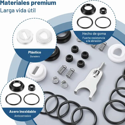 Vista 2 de Paquete de 2 kits de reparación de grifo de ducha de baño, compatible