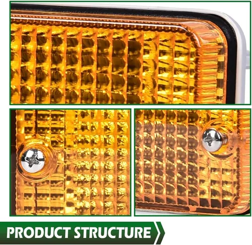 Vista 4 de GRAND ORANGE Juego de luces de giro y estacionamiento delanteras, compatibles con Toyota 4Runner 1984-1989 y Toyota Pickup 1984-1988 8151089130