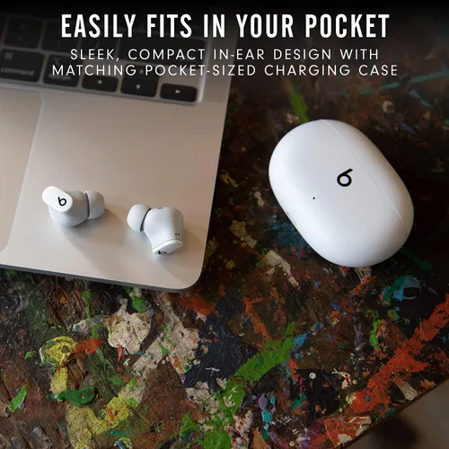 Vista 5 de Beats Studio Buds: Auriculares inalámbricos con cancelación de ruido, color blanco (renovados premium)