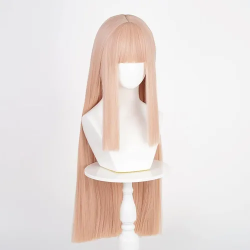 Vista 12 de COSPLAZA Cosplay peluca larga recta plana explosión sintética anime pelo negro