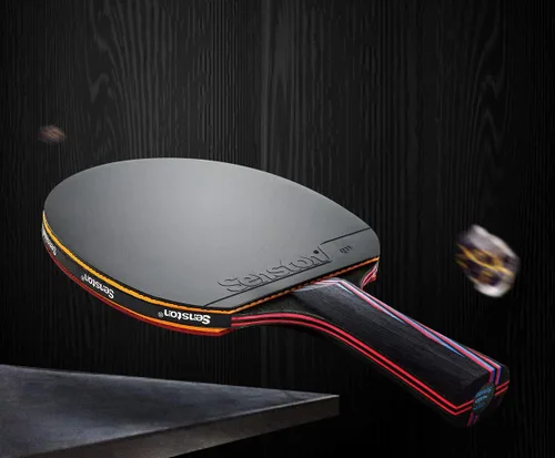Vista 3 de Senston Juego de 2 palas profesionales de ping pong intermedias avanzadas, raquetas de tenis de mesa con estuche de transporte