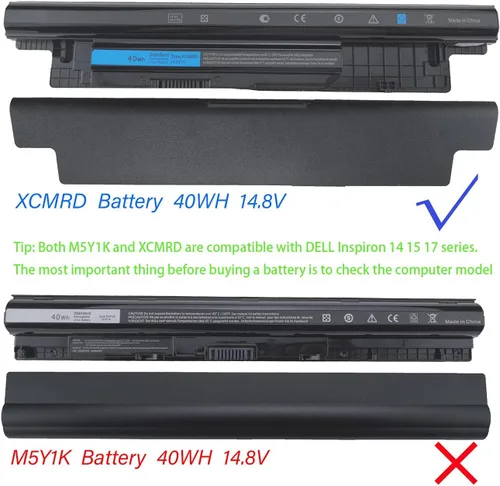 Vista 5 de Batería XCMRD de 40 Wh para laptop Dell Inspiron 15 3000 Series 3521 3531 3537 3541 3542 15R 5537 5521 17R 17 3721 3737 5721 14R 14 34 21 34 37 5421