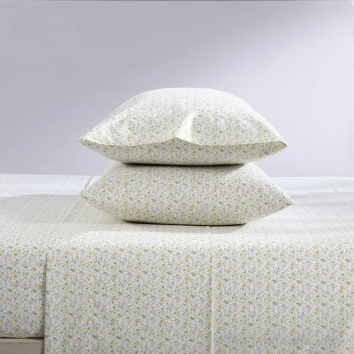 Vista 3 de Laura Ashley - Sábanas individuales, juego de ropa de cama de percal de algodón, ligeras y transpirables para decoración del hogar, elementos Evie