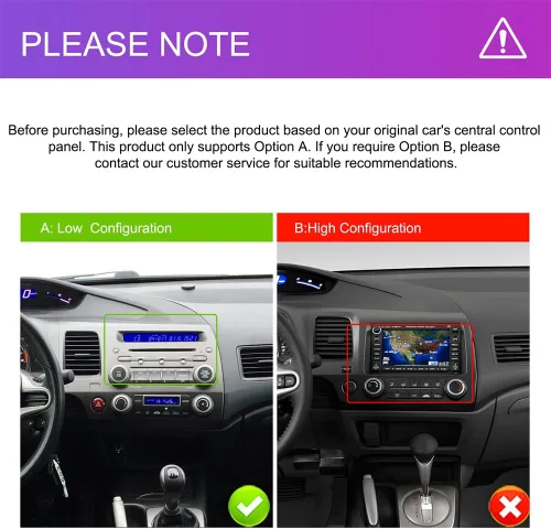 Vista 9 de Android 15 Rimoody de 10.1 pulgadas para Honda Civic 2006-2011 Android Car Stereo, CarPlay inalámbrico y Android Auto, WiFi GPS de 5 GHz, pantalla