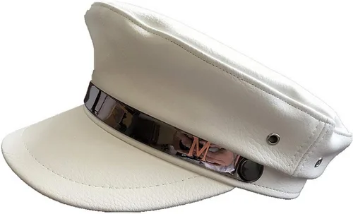 Vista 8 de Brcus Sombrero de marinero de capitán de yate para mujer, gorra de boina con pico negro#2