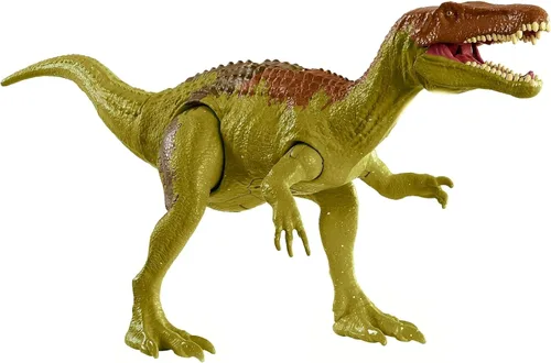 Vista 9 de Figura de acción de dinosaurio de Jurassic World Camp Cretácicos Roar Attack Kentrosaurus, juguete con función de golpe y sonidos