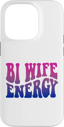 Vista 16 de iPhone 13 Pro Bi Wife Energy Bisexual Pride Bisexual Flag Retro Vintage Case
