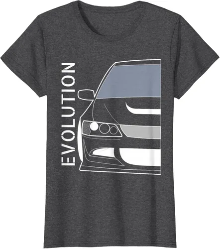 Vista 7 de Camiseta Evo 8 Design Turbo JDM Classic Legends, Negro, S