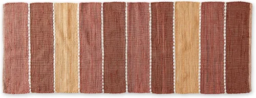 Vista 13 de DII Colección Chindi Rug Collection, reversible, hilo reciclado, teñido a mano, 2 pies 3 pulgadas x 6 pies, jadeíta