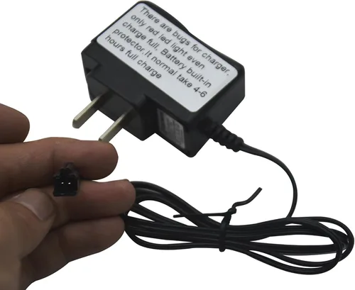 Vista 3 de Blomiky 1 paquete DC 6V 200mA AC 110V US adaptador cargador para 6V AA 700mAH 800mAH 2200mAh Ni-CD Ni-Mh batería 1:18 Stunt RC Speed Buggy Car