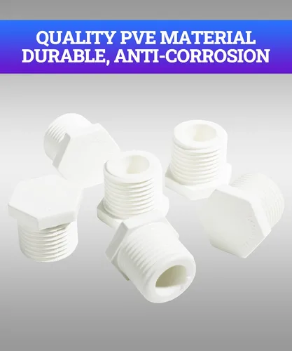 Vista 3 de Zlirfy - Tapón de drenaje para calentador de agua NPT de 1/2 pulgada, 6 piezas, compatible con autocaravana y calentador Atwood, plástico blanco