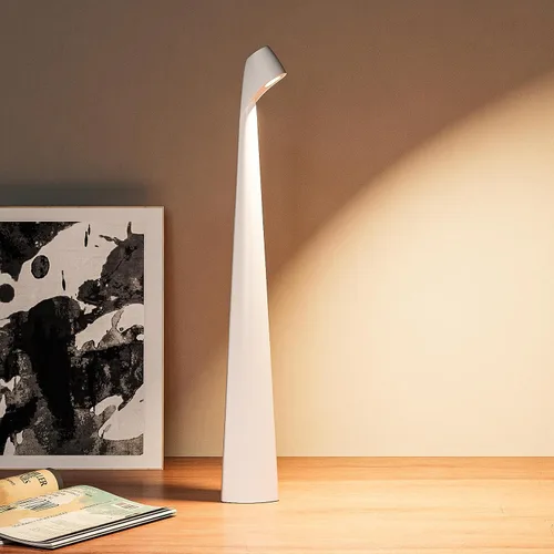 Vista 11 de HAPYGI Lámpara de escritorio LED portátil inalámbrica, lámpara de mesa inalámbrica recargable, brillo de 3 niveles, lámpara de mesa para patio, luz