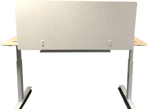 Vista 3 de ApexDesk Artsonic - Divisor de panel de tocador de doble uso de 54 pulgadas, hecho de fibra de poliéster con abrazaderas para escritorio de pie