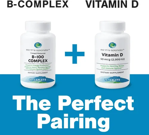 Vista 5 de Earth's Splendor Complejo de vitamina B – Apoya la energía, el metabolismo y la función inmune – Fórmula completa de vitamina B para hombres