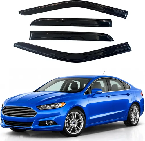 Vista 130 de Visera de ventana IG para Ford Focus Sedán y Hatchback 2012-2018, Protector de ventana lateral para lluvia y viento estilo Mugen, extra duradero