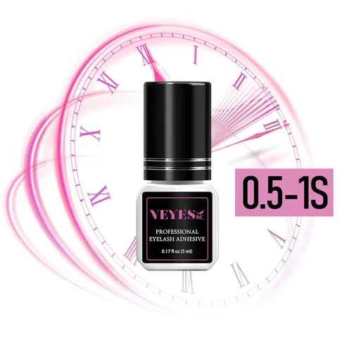 Vista 2 de Veyes Inc - Pegamento para extensión de pestañas - Pegamento profesional extrafuerte 5ml Tiempo de secado de 1 segundo Permanencia de 8 semanas
