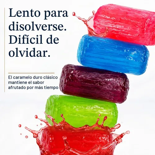 Vista 3 de Surtido de caramelos duros a granel de 1 libra, sabor a fruta, envueltos individualmente (74 piezas)