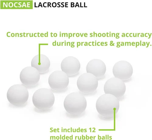 Vista 3 de Champion Sports Lacrosse Balls - Tamaño y peso oficiales, aprobado por la NCAA y NFHS, certificado SEI - Profesional y juvenil juego y práctica