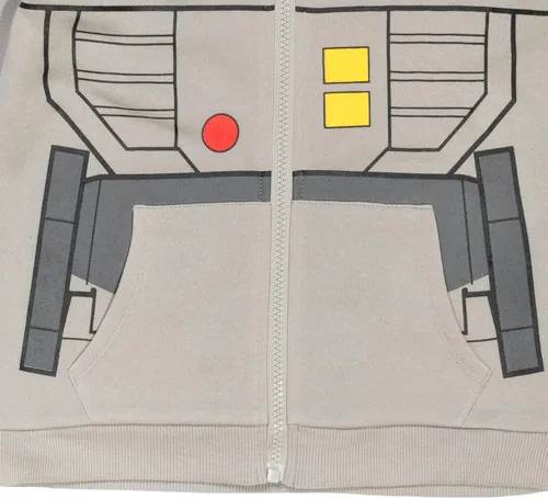 Vista 5 de Transformers Megatron Bumblebee - Sudadera con capucha de forro polar con cremallera para niños pequeños y grandes