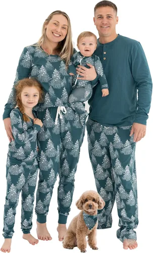 Vista 14 de Owlivia Pijamas de Navidad de Halloween para la familia, pijamas de algodón orgánico a juego candies