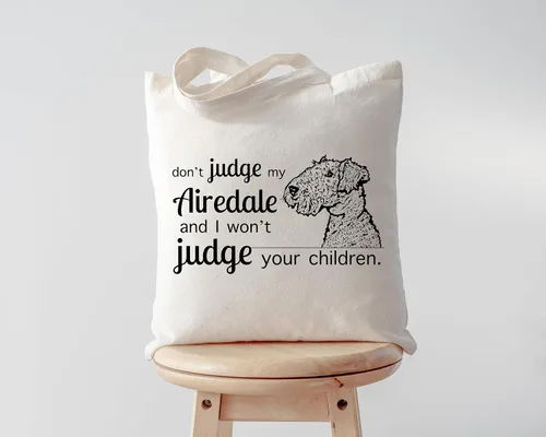 Vista 3 de Pet Studio Art Bolso tote Don't Judge My Dog
