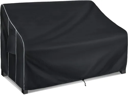 Vista 11 de FORSPARK Funda para sofá de patio, impermeable, resistente a los rayos UV, protector para sofá biplaza de 2 asientos, tela Oxford resistente a