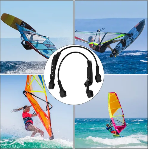 Vista 4 de 2 correas de arnés de windsurf, correa ajustable para tabla de surf de 28 a 34 pulgadas, accesorios de fitness para surf al aire libre