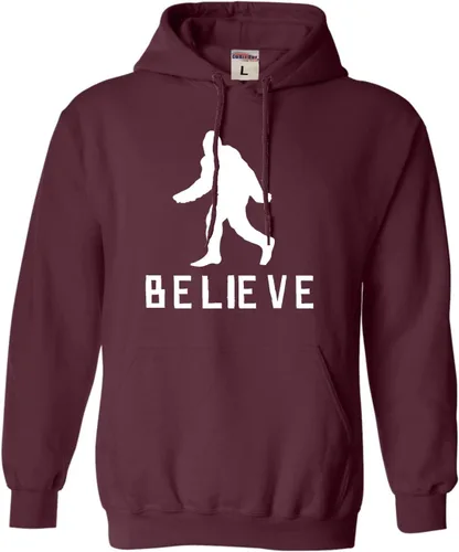 Vista 5 de Go All Out Bigfoot Believe Sasquatch Squatch - Sudadera con capucha para hombre y mujer Verde (SAFETY GREEN)