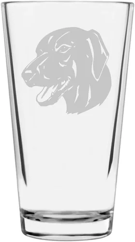 Vista 394 de Podenco Canario - Vaso de pinta de 16 onzas con temática de perro personalizado