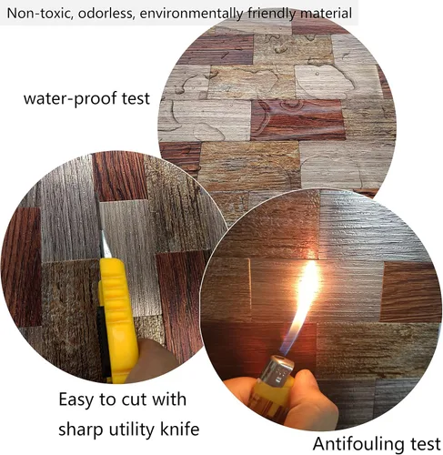 Vista 4 de Azulejos autoadhesivos para salpicaduras de 10 hojas para decoración del hogar, adhesivo de aluminio 3D para pared, cocina, baño, chimenea, mesa