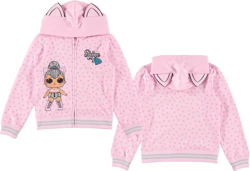 Vista 3 de L.O.L. Surprise! Sudadera con capucha para niñas, Kitty Queen para cosplay, sudadera con cremallera