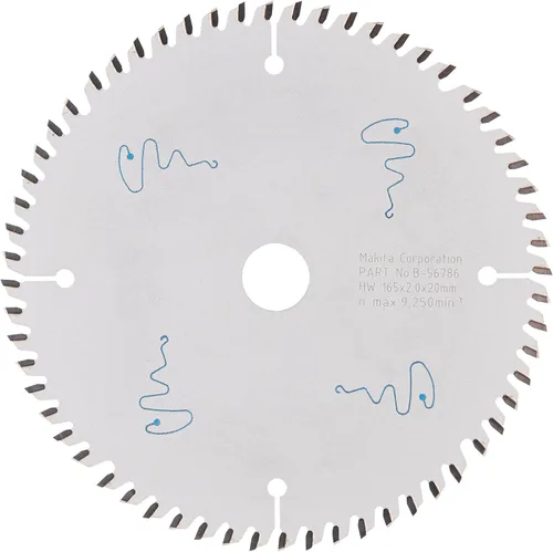Vista 2 de Makita A-99982 6-1/2" 60T (ATB) Hoja de sierra de inmersión inalámbrica con punta de carburo