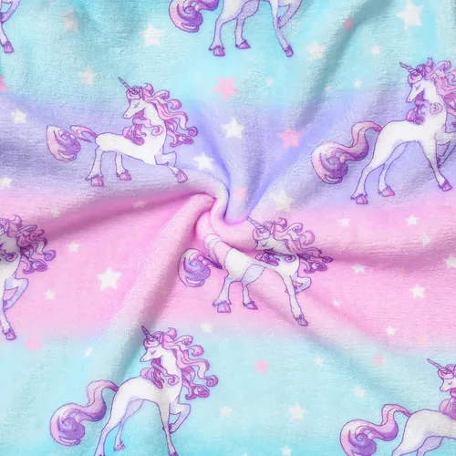 Vista 6 de CHILDRENSTAR Bata de baño para niñas, de felpa, suave, de forro polar, ropa de dormir