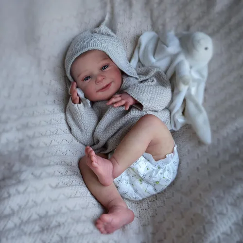 Vista 9 de CHAREX Muñeca realista Reborn Baby Girl – Muñeca realista hecha a mano de la vida real de 20 pulgadas, cuerpo con peso recién nacido, sensación
