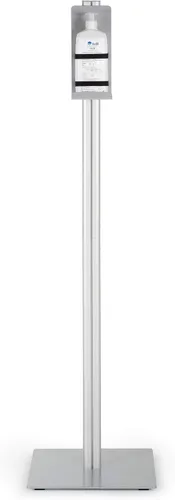Vista 3 de M&T Displays Soporte universal de suelo para jabón líquido/loción o productos desinfectantes de manos, máscara facial médica, guante desechable