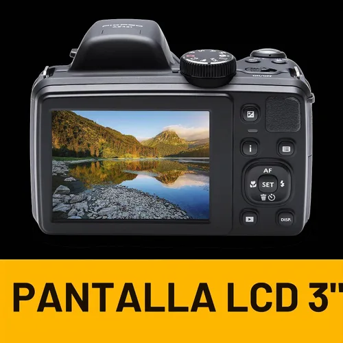 Vista 4 de Cámara digital Pixpro AZ421-RD de 16 MP, de la marca Kodak, con zoom 42x y pantalla LCD de 3" Negro