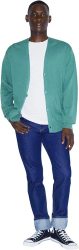 Vista 5 de American Apparel Cárdigan básico de punto de manga larga para hombre