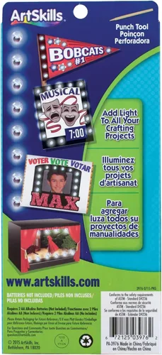 Vista 2 de ArtSkills Luces de póster, estilo marquesina, decoraciones de tablero de póster, fabricación de letreros y suministros de tablero para ferias