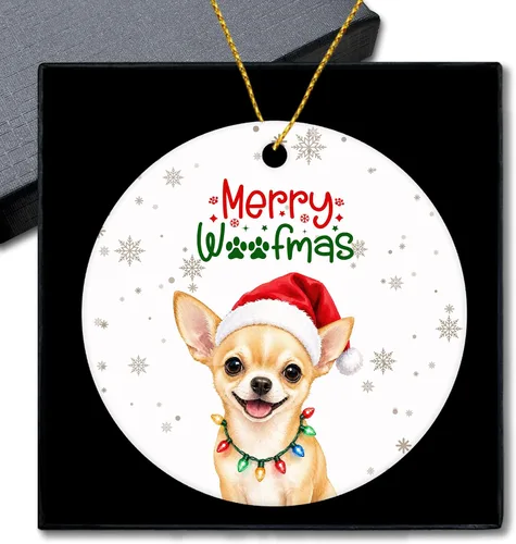 Vista 25 de Shiba Inu Gifts - Adornos navideños de cerámica para árbol y auto