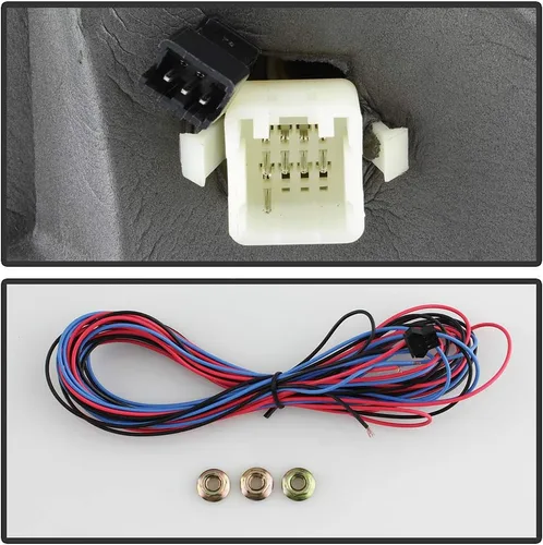 Vista 5 de ACANII - Para Dodge Ram 1500 2500 3500 2002-2008 [estilo 2009] Juego de espejos telescópicos de remolque con señal LED calentada