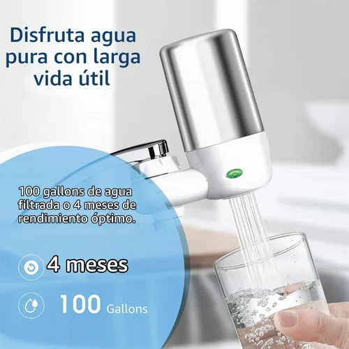 Vista 7 de Waterdrop 7027S - Filtro de grifo compatible con grifo Brita®, cromado